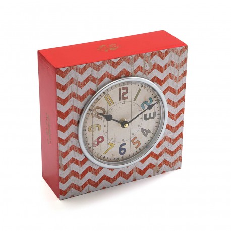 SQUARE TABLE WALL CLOCK 23CM