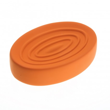ORANGE SOAP DISH RUBBERY