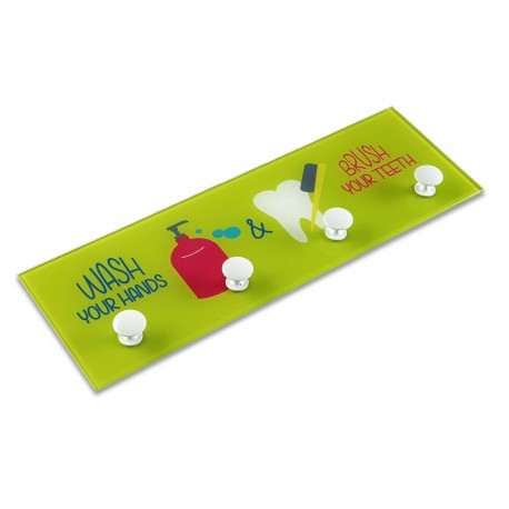 GREEN BATHROOM HOOK