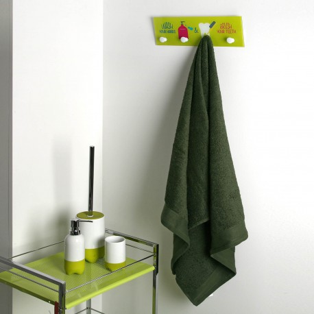 GREEN BATHROOM HOOK