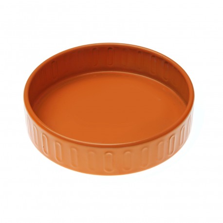 ORANGE METAL SOAP DISH
