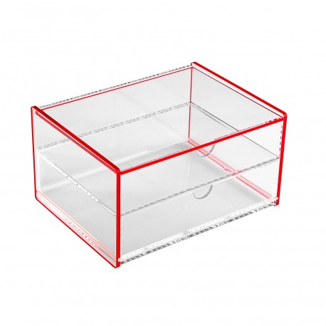 DOUBLE ACRYLIC RED BOX