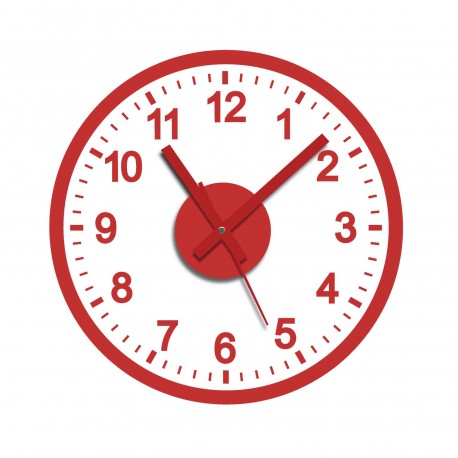 RED FULL STICKER CLOCK