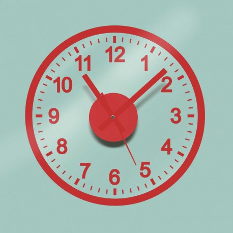 RED FULL STICKER CLOCK