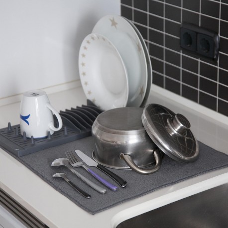 GRAY DISH RACK