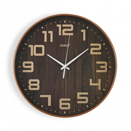 BROWN WALL CLOCK 30,5 CM