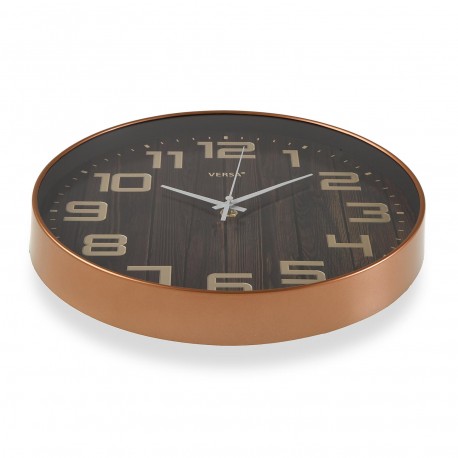 BROWN WALL CLOCK 30,5 CM