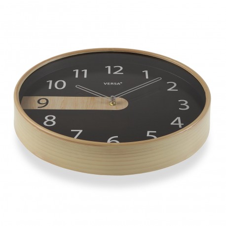 BLACK WALL CLOCK 30,5 CM