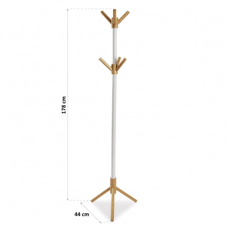 WHITE COAT RACK