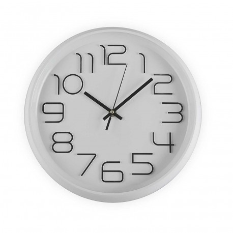 WHITE  KITCHEN CLOCK 30CM