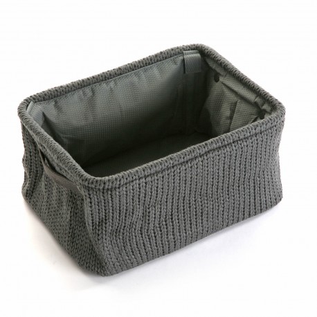 BLACK KNITTED BASKET