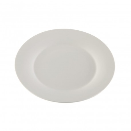 WHITE ROUND DESSERT PLATE