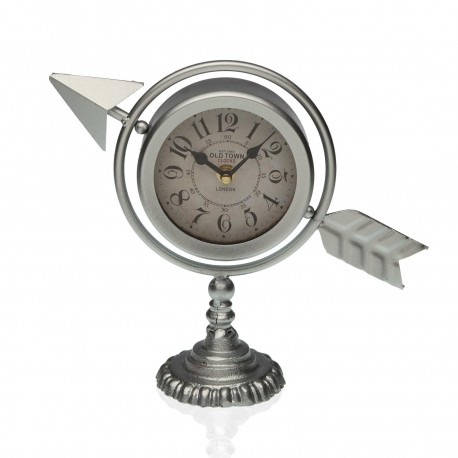 TABLE CLOCK SILVER ARROW