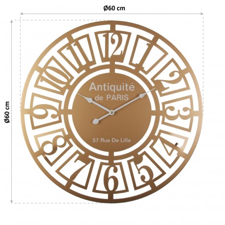 GOLDEN WALL CLOCK