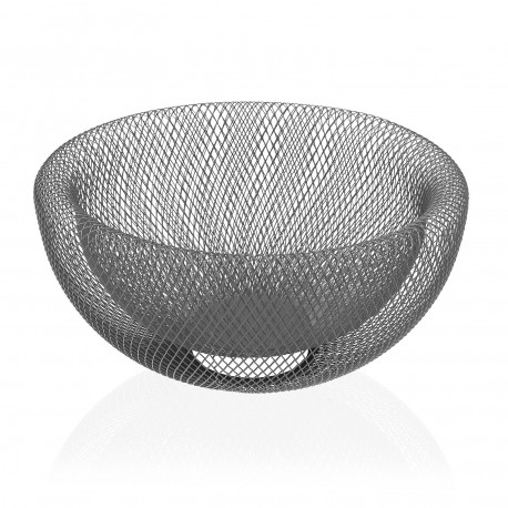 GREY METAL FRUIT BASKET