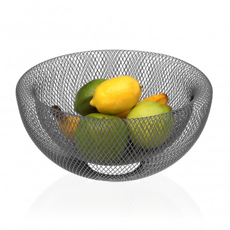 GREY METAL FRUIT BASKET