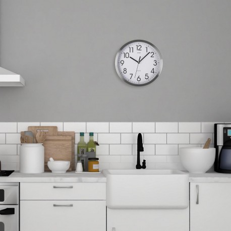 20CM DIAMETER ALUMINIUM CLOCK