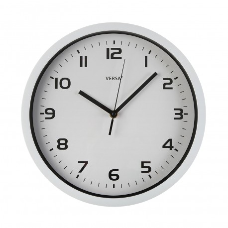 WHITE WALL CLOCK 30,5 CM