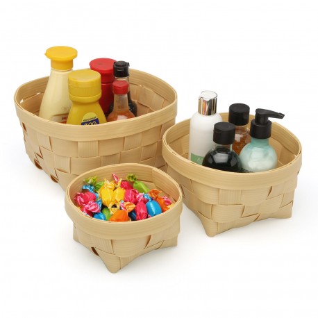 SET 3 ROUND BASKETS