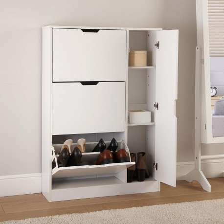  SHOERACK WITH 4 DRAWERS