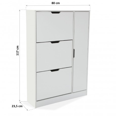  SHOERACK WITH 4 DRAWERS