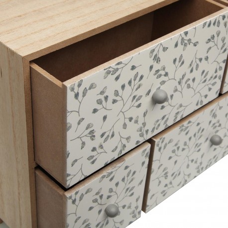 WOODEN JEWELRY BOX 4 DRAWERS