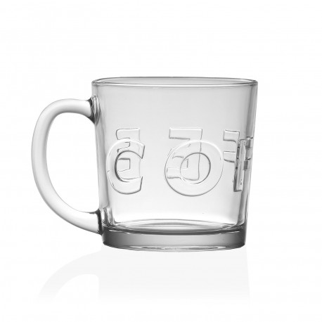 GLASS COFFE MUG 340 ML