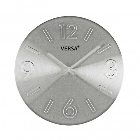 35CM SILVER CLOCK