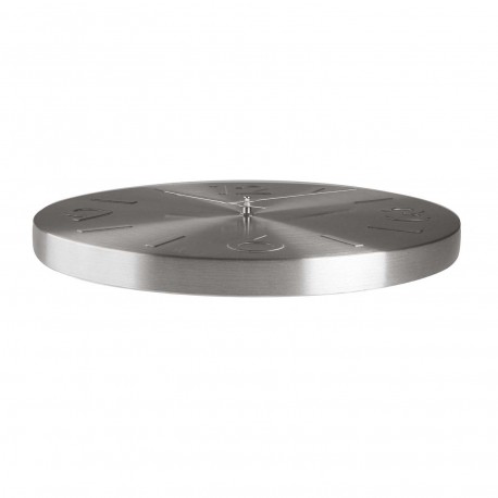 35CM SILVER CLOCK