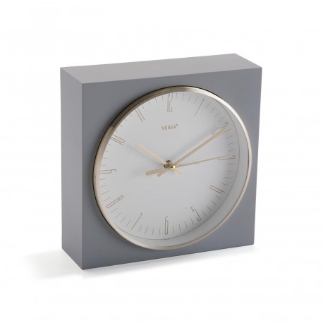 GREY TABLE CLOCK