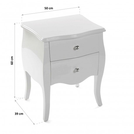 WHITE COMMODE CAGLIARI