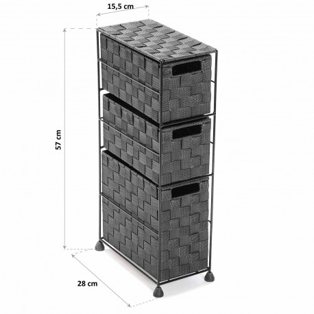 BATHROOM CHEST GREY MANNHEIM