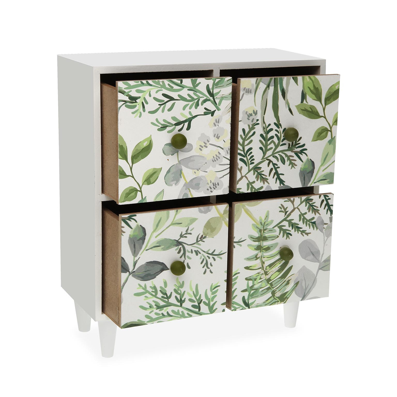 WOODEN JEWELRY BOX 4 DRAWERS