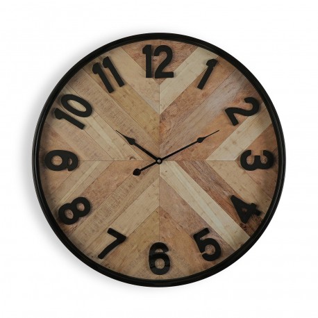 WOOD WALL CLOCK 60CM