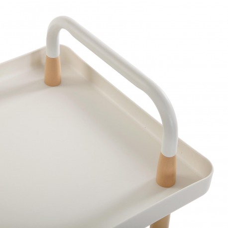 WHITE 3-TIER TROLLEY