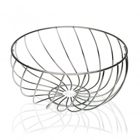 CHROME FRUIT BOWL PINK