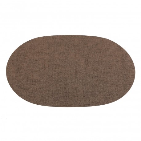 BROWN OVAL PLACEMAT