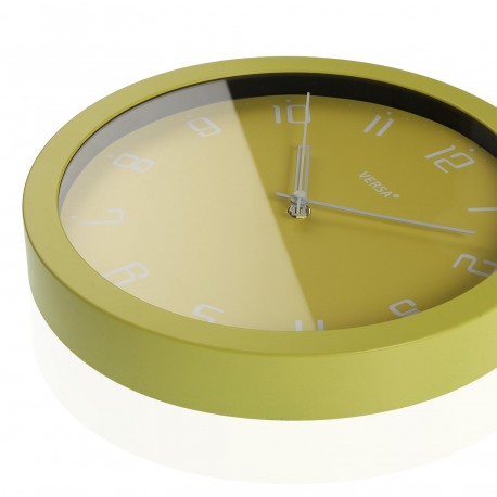 YELLOW CLOCK 30CM