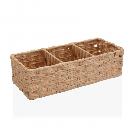 NATURAL BASKET 3 COMPARTMENTS