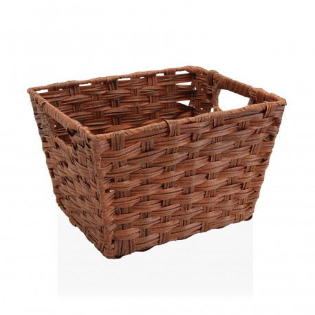 BROWN  BASKET WITH HANDLES
