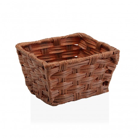 BROWN  BASKET WITH HANDLES