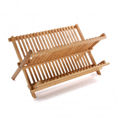 BAMBOO PLATE RACK