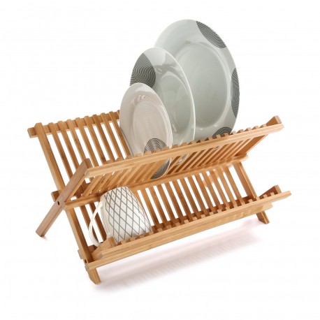 BAMBOO PLATE RACK