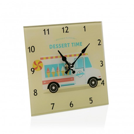 GLASS WALL CLOCK 15CM