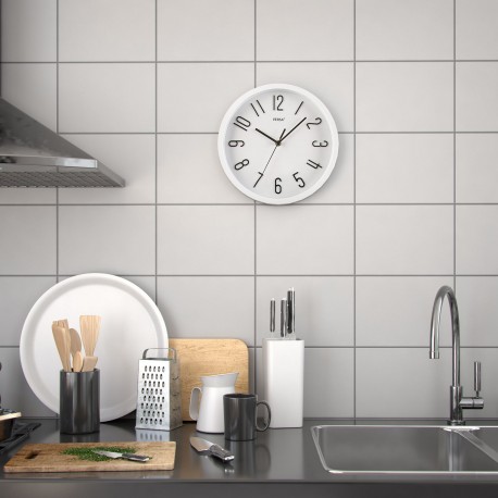 WHITE WALL CLOCK 30CM