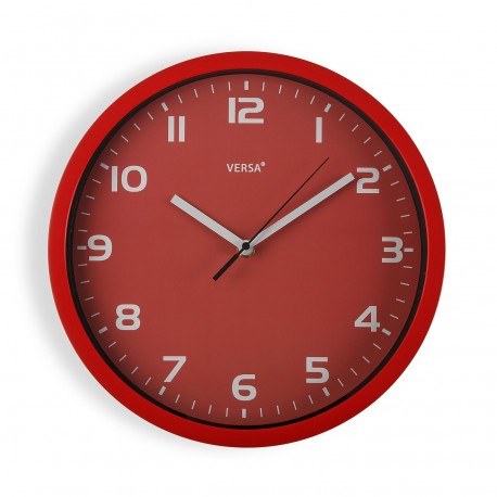 RED WALL CLOCK 30,5 CM