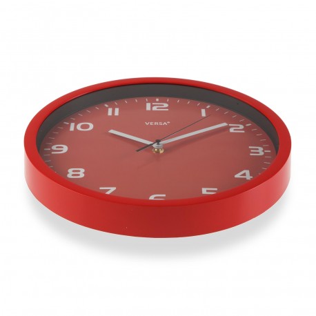 RED WALL CLOCK 30,5 CM