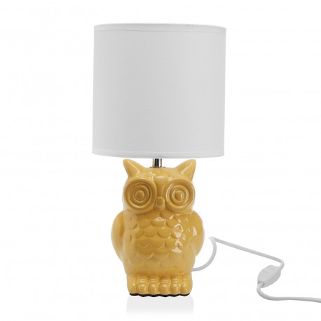 OWL LAMP YELLOW