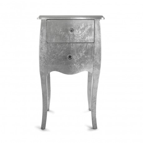SILVER BEDSIDE TABLE CAGLIARI