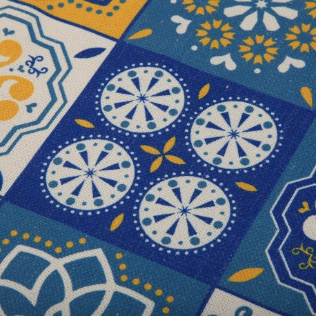 TABLE RUNNER YELLOW MOSAIC